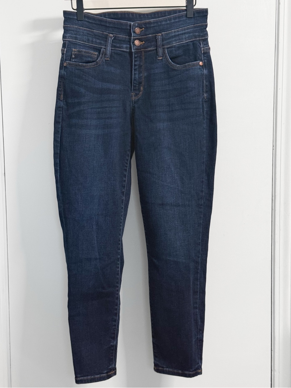Judy Blue Dark Wash Ankle Jeans Women’s 9/29 Stretch Double Button
